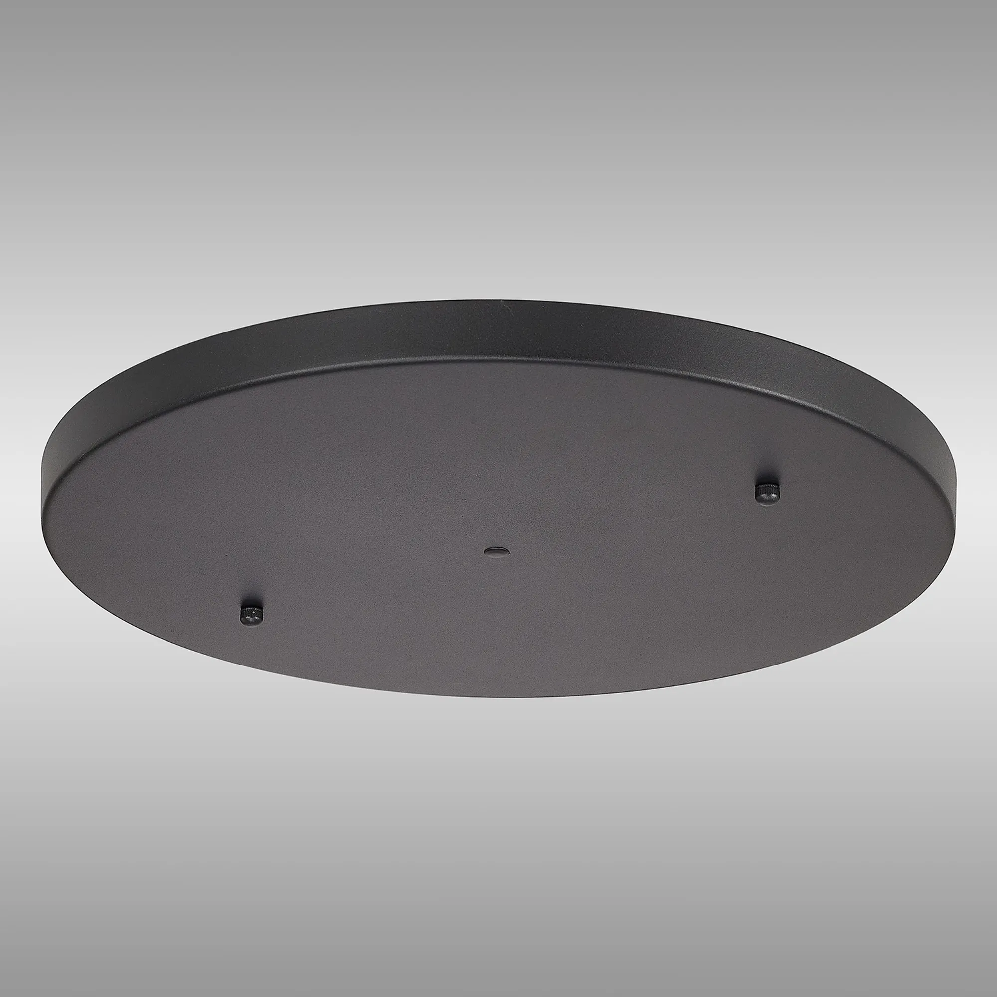 Hayes No Hole 40cm Round Ceiling Plate Satin Black D0830BL/NH  Deco Hayes No Hole Black